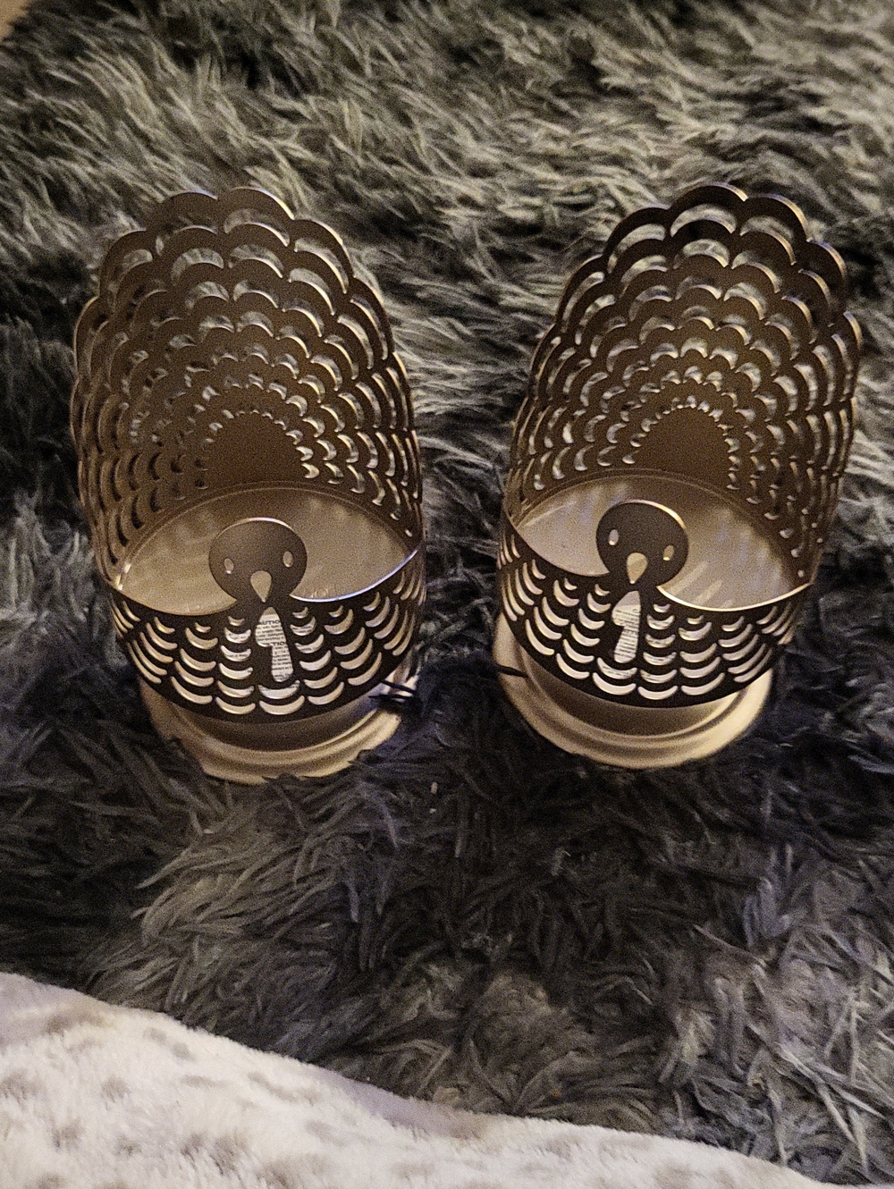 Bath & Body Works Gold Turkey Votive Holders - Set of 2